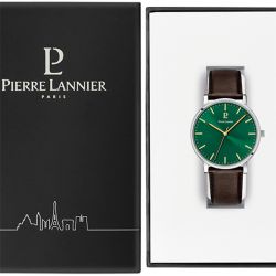 Montre homme pierre lannier essential cuir brun - analogiques - edora - 2