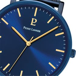 Montre homme pierre lannier essential acier bleu - analogiques - edora - 1