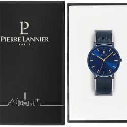 Montre homme pierre lannier essential acier bleu - analogiques - edora - 3
