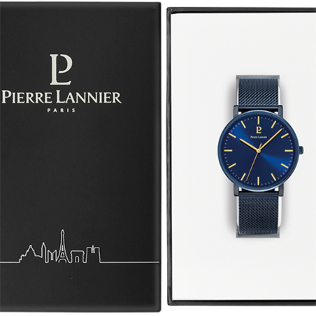 Montre homme pierre lannier essential acier bleu – montres françaises