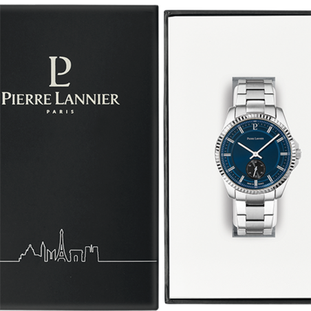 Montre homme pierre lannier metropolitain acier argenté – montres françaises