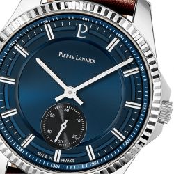 Montre homme pierre lannier metropolitain cuir brun - analogiques - edora - 1