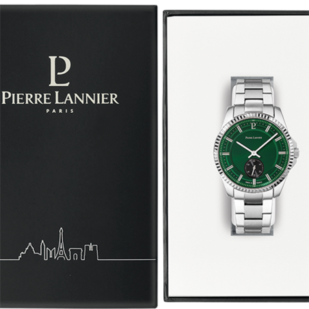 Montre homme pierre lannier metropolitain acier argenté – montres françaises