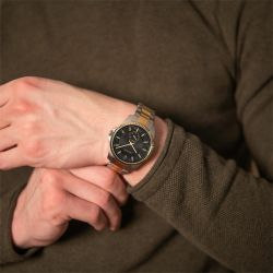 Montre homme pierre lannier metropolitain acier bicolore - analogiques - edora - 4