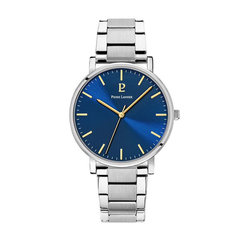 Montre homme pierre lannier essential acier argenté - analogiques - edora