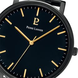 Montre homme pierre lannier essential acier noir - analogiques - edora - 1