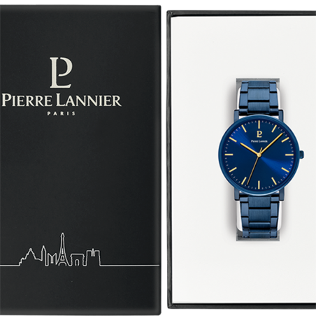 Montre homme pierre lannier essential acier bleu – montres françaises