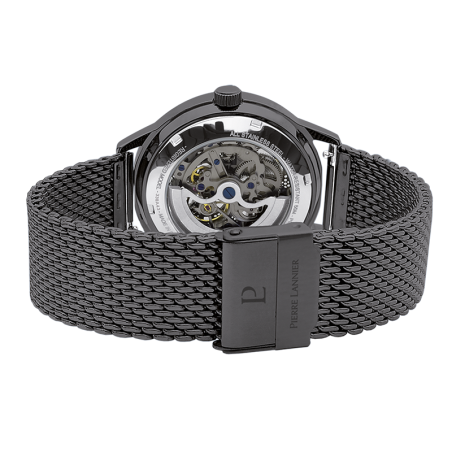 Montre automatique homme pierre lannier paddock acier noir – montres françaises