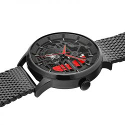 Montre automatique homme pierre lannier paddock acier noir - automatiques - edora - 4