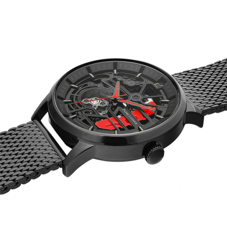 Montre automatique homme pierre lannier paddock acier noir – montres françaises