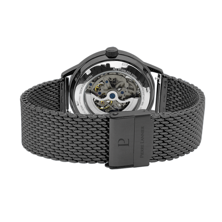 Montre automatique homme pierre lannier paddock acier noir – montres françaises
