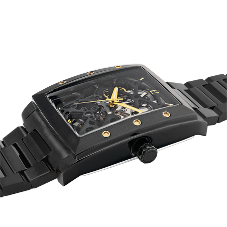 Montre automatique homme pierre lannier hector acier noir – montres françaises