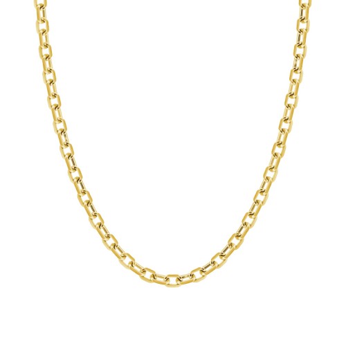 Chaîne Or 750/1000 45CM 1.25MM FORÇAT DIAMANTÉE Jaune Mixte EDORA