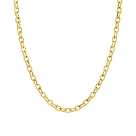 Chaîne or 750/1000 45cm 1.25mm forçat diamantée jaune mixte edora – chaines