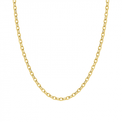 Chaîne or 750/1000 45cm 0.90mm forÇat diamantÉe jaune mixte edora - chaines - edora - 0