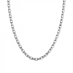 Chaîne or 750/1000 45cm 1.25mm forÇat diamantÉe blanc mixte edora - chaines - edora - 0