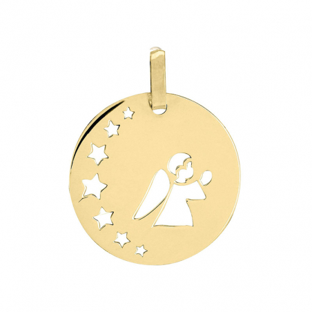 Colliers médailles enfant: médaille baptême, pendentif médaille (3) - medailles - edora - 1