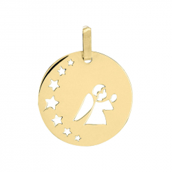 Médaille enfant ange or 750/1000 jaune - medailles - edora - 0