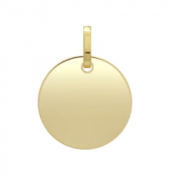 Médaille plaque ronde or 375/1000 jaune - medailles - edora - 0