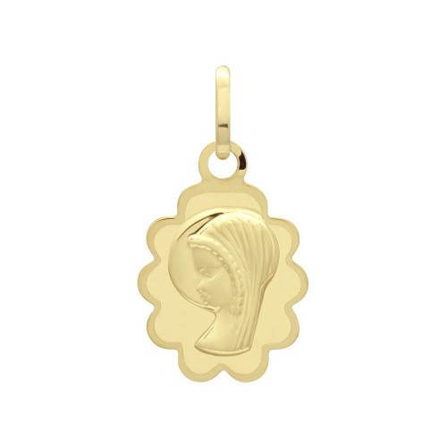 Médaille Vierge OR 750/1000 Jaune