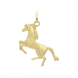 Pendentif cheval or 750/1000 jaune - pendentifs - edora - 0