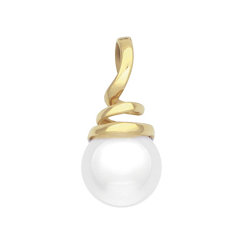 Pendentif femme or 375/1000 jaune et perle - pendentifs - edora Pendentif femme or 375/1000 jaune et perle - pendentifs - edora