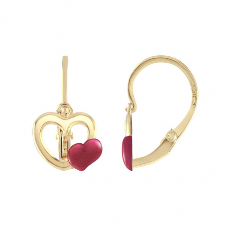 Boucles d'oreilles dormeuses : dormeuses enfant or & argent - accueil - edora - 1