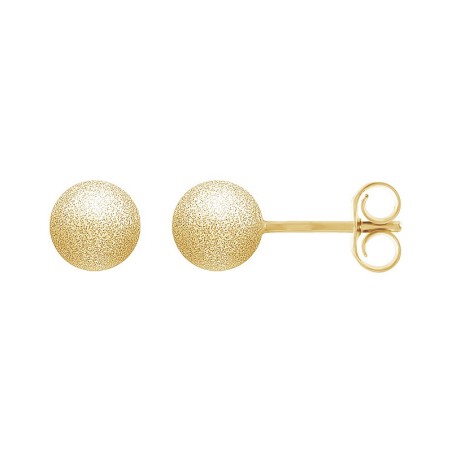 Boucles d'oreilles femme boules or 750/1000 jaune – accueil