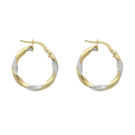 Créoles plaqué or : boucles d’oreilles créoles plaqué or - accueil - edora - 1