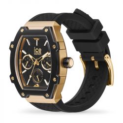 Montre femme ice watch boliday black gold silicone noir - analogiques - edora - 1