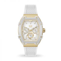 Montre femme ice watch boliday white gold​​​​​​​ silicone blanc - analogiques - edora - 0