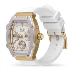 Montre femme ice watch boliday white gold​​​​​​​ silicone blanc - analogiques - edora - 1