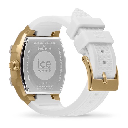 Montre femme ice watch boliday white gold​​​​​​​ silicone blanc – analogiques