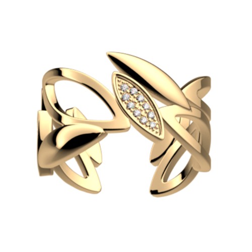 Bague Femme LES CADETTES ARBRE DE VIE Laiton Doré