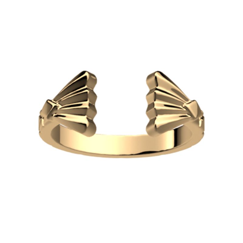 Bague femme les cadettes Éventail laiton doré - plus-de-bagues-femmes - edora