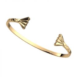 Jonc femme les cadettes Éventail laiton doré - joncs - edora - 1