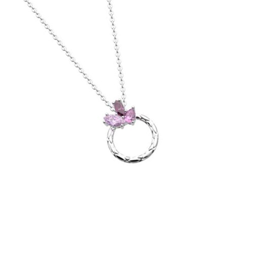 Collier Femme LES CADETTES ROSE DU DÉSERT Laiton Argenté