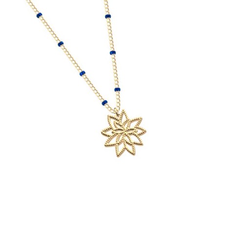 Collier Femme LES CADETTES NÉNUPHAR Laiton Doré