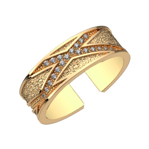 Bague Femme LES CADETTES LIENS PRÉCIEUSE Laiton Doré