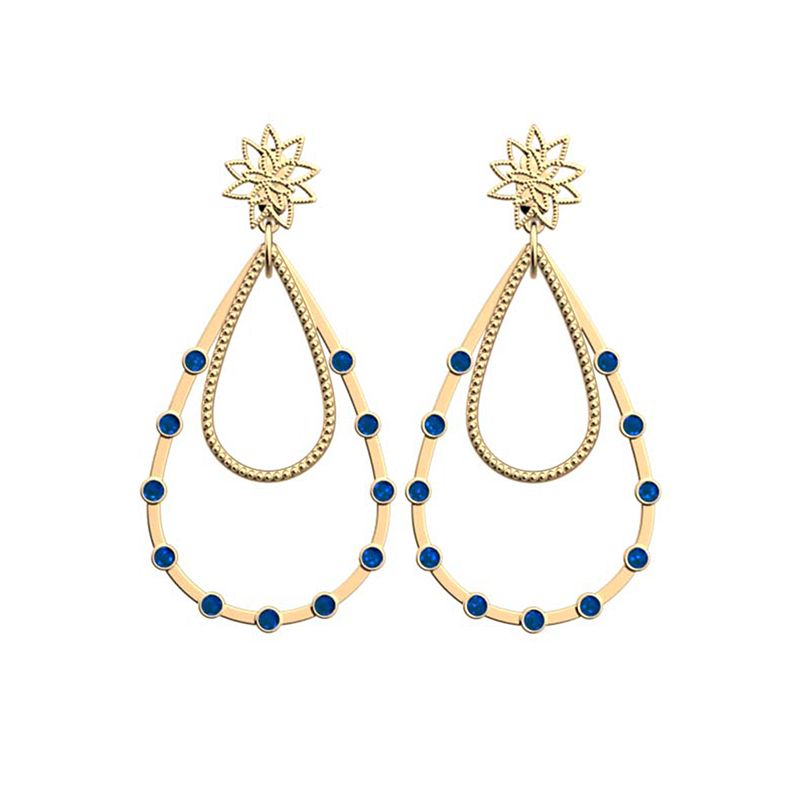 Boucles d'oreilles femme les cadettes nÉnuphar perle laiton doré - plus-de-boucles-d-oreilles-fem - edora