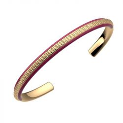 Bracelet jonc femme: jonc en or, jonc argent & or rose femme (4) - joncs - edora - 2