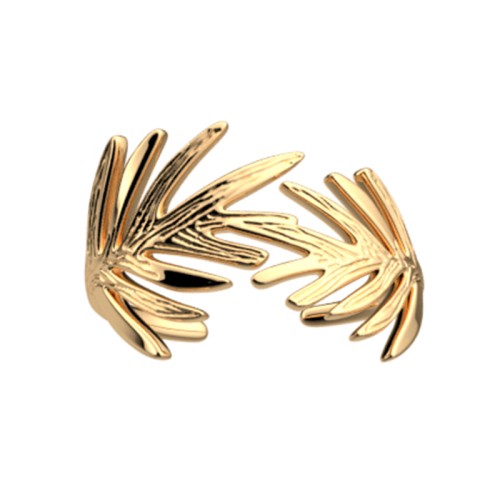 Bague Femme LES CADETTES CROISETTE Laiton Doré