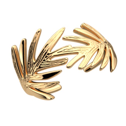 Bague Femme LES CADETTES CROISETTE Laiton Doré