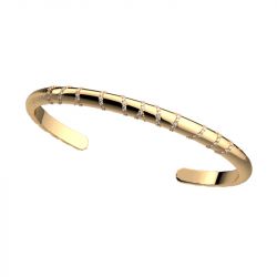 Bracelet or & argent, bracelet plaqué or, bracelet cuir & tissu (23) - joncs - edora - 2