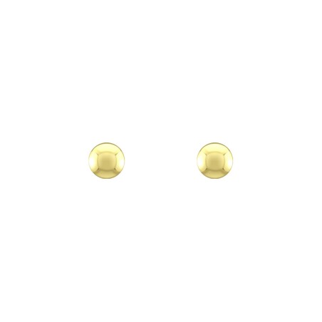 Boucles d'oreilles puces boules 4mm or 750/1000 jaune – puces