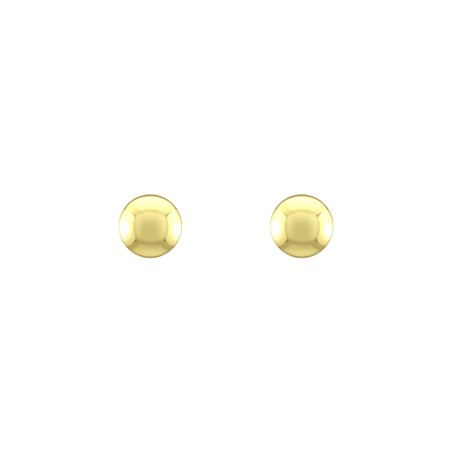 Boucles d'oreilles femme puces boules or 750/1000 jaune – puces