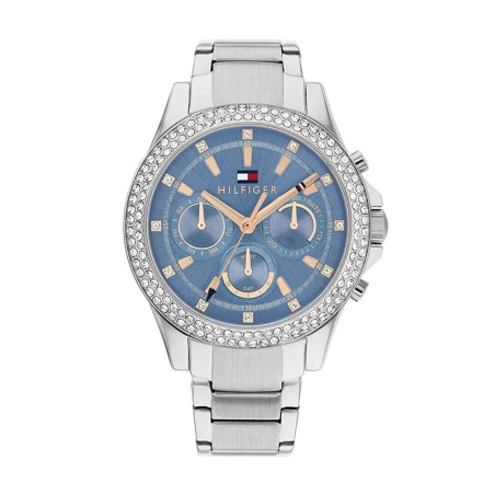 Montre chronographe femme tommy hilfiger haven acier argenté – chronographes