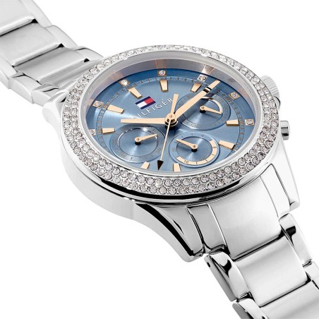 Montre Chronographe Femme TOMMY HILFIGER HAVEN Acier Argenté