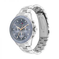 Montre chronographe femme tommy hilfiger mellie acier argenté - chronographes - edora - 1