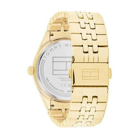 Montre femme tommy hilfiger monica noir acier doré – analogiques